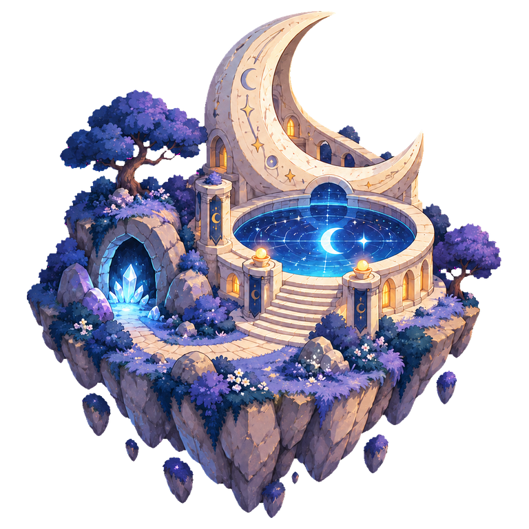 Illustration de l’Île des Mystères et des indices